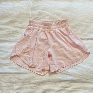 Lululemon strawberry milkshake Pink Track That Shorts